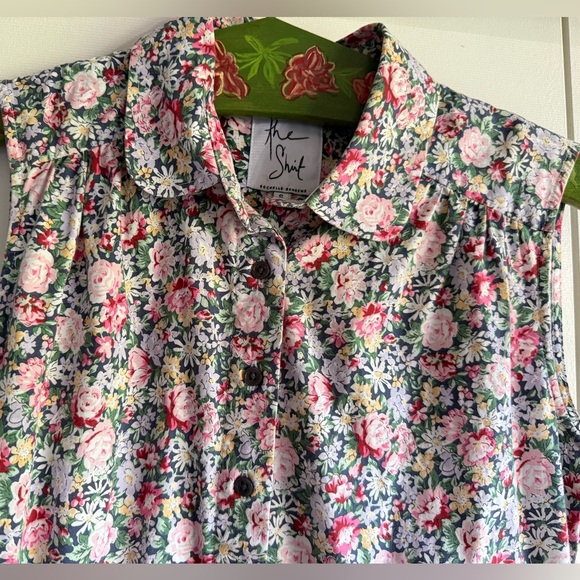 The Shirt by Rochelle Sleeveless Behrens Floral Shirt Dress, msrp $195, S - Picture 10 of 16